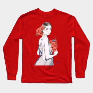 Poppies girl Long Sleeve T-Shirt